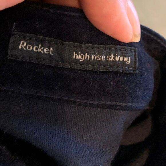 Citizens of Humanity navy velvet jean, EUC, sz 32, high rise skinny, classic - Picture 6 of 16